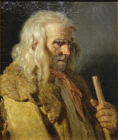 Jean-Jacques Monanteuil Portrait of a Breton Peasant Norge oil painting art